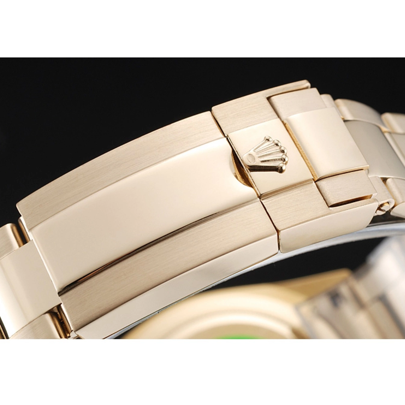 Rolex aaa copy And Bracelet Dial Rolex 1454244 Case Cosmograph Daytona Gold Green 0817
